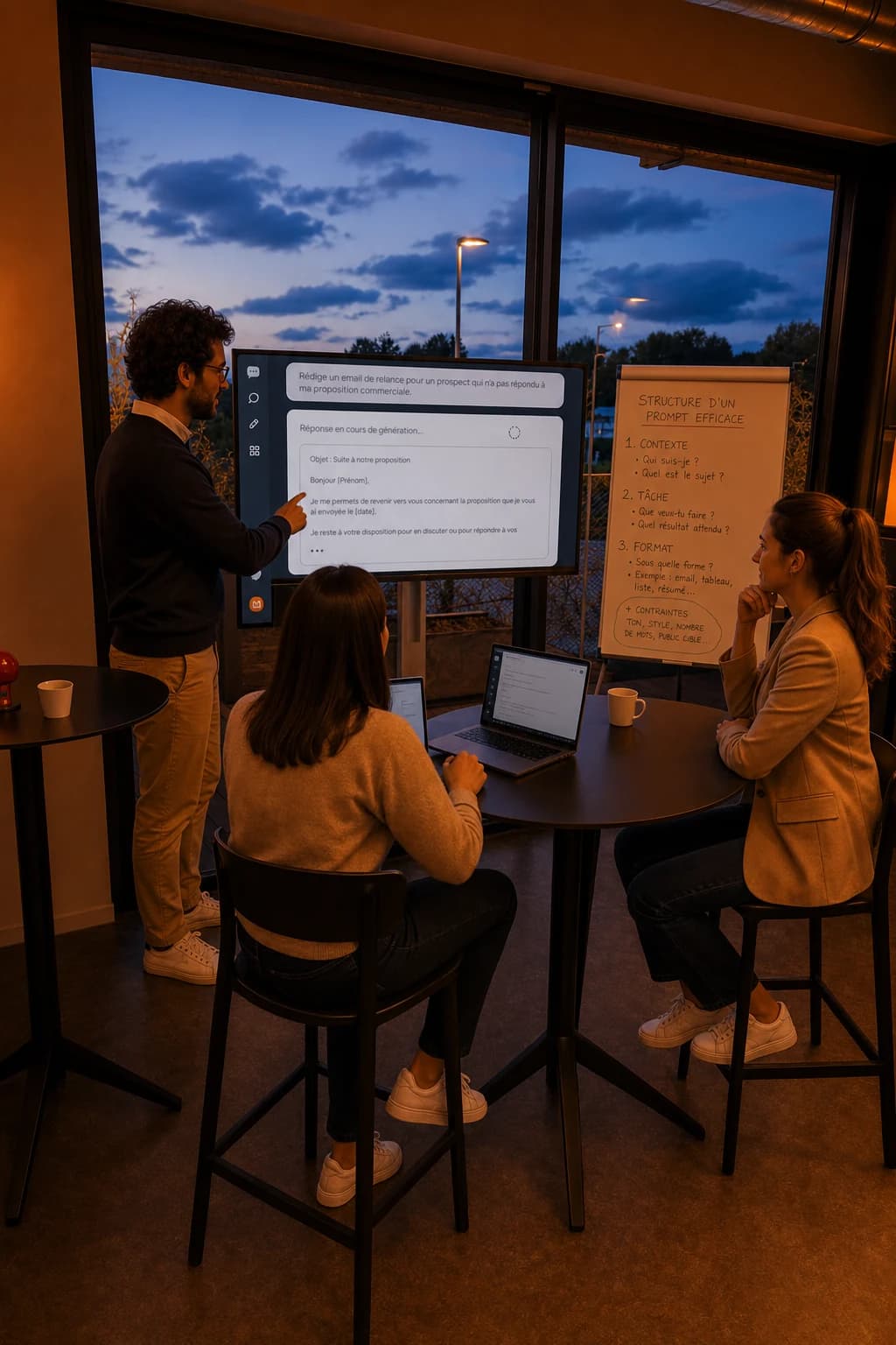 Affiche formation Rédiger des prompts efficaces avec l'IA