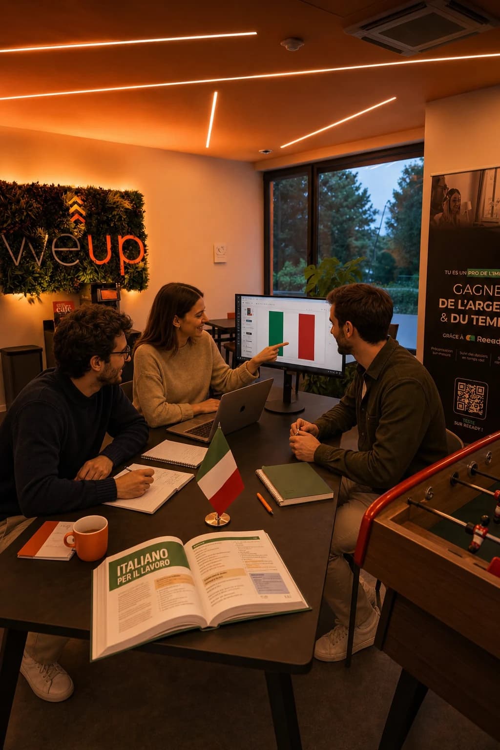 Affiche formation Italien professionnel