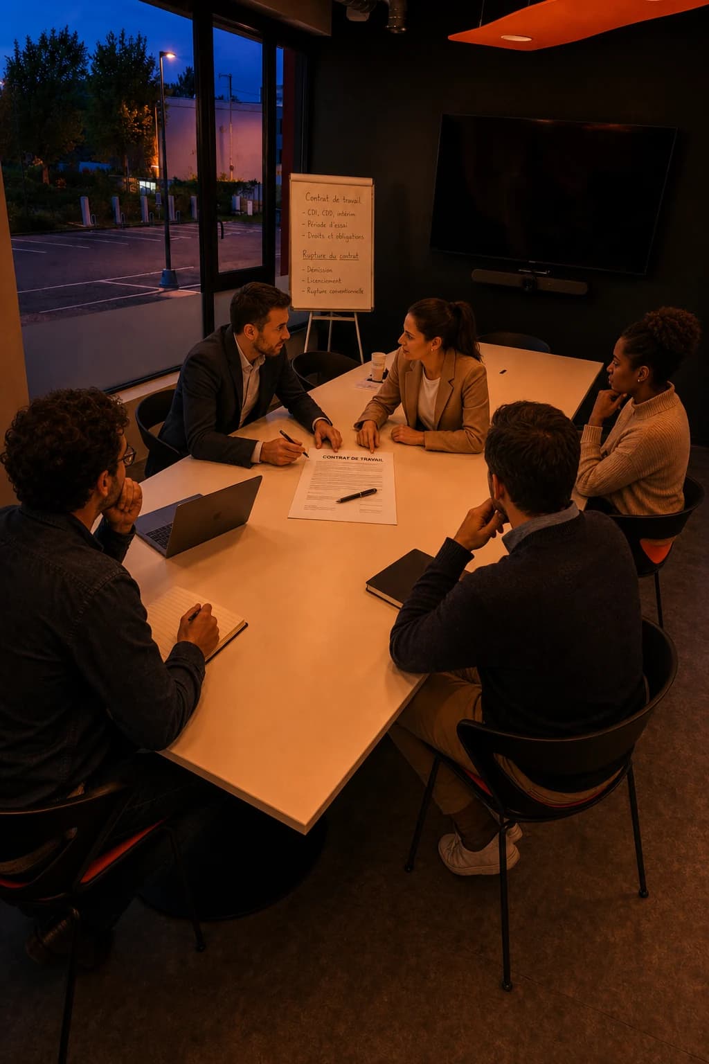 Affiche formation Le contrat de travail et sa rupture