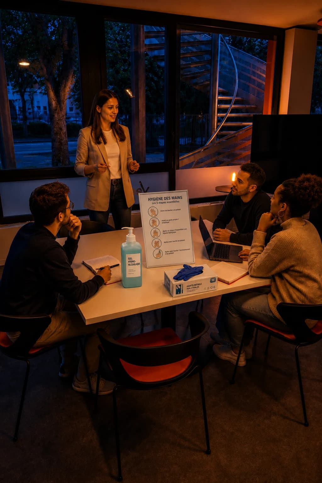 Affiche formation Prévention des infections associées aux soins